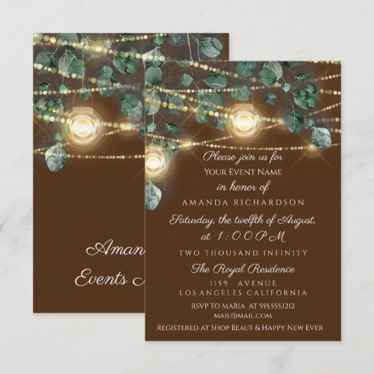 Vrijgezellenfeest rustieke houten gouden bronzen k kaart (Voorkant / Achterkant)