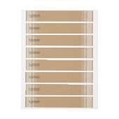 Vrijgezellenfeest rustieke kant kraftpapier papie adreslabel wikkel (Vel)