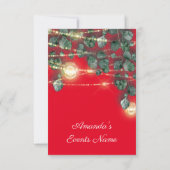 Vrijgezellenfeest Rustige Hood Gold Red Jars Light Kaart (Achterkant)