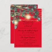 Vrijgezellenfeest Rustige Hood Gold Red Jars Light Kaart (Voorkant / Achterkant)