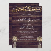 Vrijgezellenfeest Rustige houten flessen Kaart (Voorkant / Achterkant)