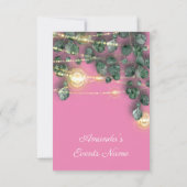 Vrijgezellenfeest Rustige houten gouden roze potte Kaart (Achterkant)