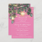 Vrijgezellenfeest Rustige houten gouden roze potte Kaart (Voorkant / Achterkant)