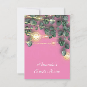 Vrijgezellenfeest Rustige houten gouden roze potte Kaart