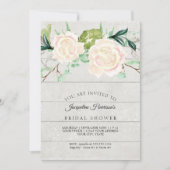 Vrijgezellenfeest Rustige houten Waterverf Ivory R Kaart (Voorkant)