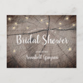 Vrijgezellenfeest Rustige houtkorrels Uitnodiging Briefkaart (Voorkant)