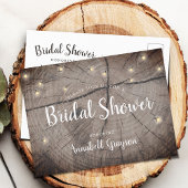 Vrijgezellenfeest Rustige houtkorrels Uitnodiging Briefkaart