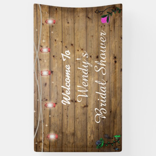 Vrijgezellenfeest Rustige Lights Spandoek (Verticaal)