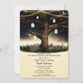 Vrijgezellenfeest Rustige Night Tree Lights Mason Kaart (Voorkant)