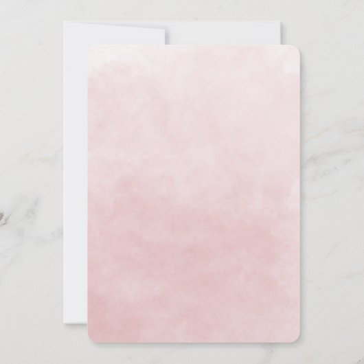 Vrijgezellenfeest Sage Roze Rozen Kaart (Achterkant)