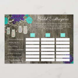 Vrijgezellenfeest Scattergories Game | Rustic Flor