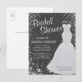 Vrijgezellenfeest | schoolbord uitnodiging briefkaart (Voorkant / Achterkant)