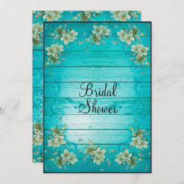 Vrijgezellenfeest Shabby Chic Flowers Kaart