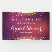 Vrijgezellenfeest Shimmer Gold Glitter Sparkles Spandoek (Horizontaal)