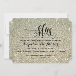 Vrijgezellenfeest Silver Glitter Toekomst Mrs Mode Kaart