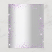 Vrijgezellenfeest Silver lavender-begrotingsuitnod Flyer (Achterkant)