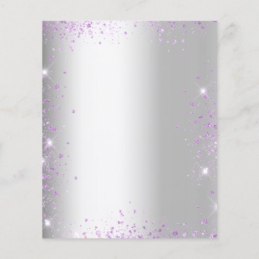 Vrijgezellenfeest Silver lavender-begrotingsuitnod Flyer (Achterkant)