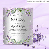 Vrijgezellenfeest Silver lavender-begrotingsuitnod Flyer