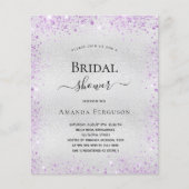 Vrijgezellenfeest Silver paarse begrotingsuitnodig Flyer (Voorkant)