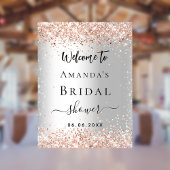 Vrijgezellenfeest Silver roos Gold Welkom Poster