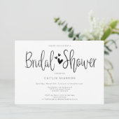 Vrijgezellenfeest Simple Black White Kaart (Staand voorkant)