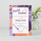 Vrijgezellenfeest Sip en Schilderpartij Kaart (Staand voorkant)