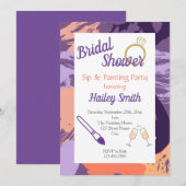 Vrijgezellenfeest Sip en Schilderpartij Kaart (Voorkant / Achterkant)