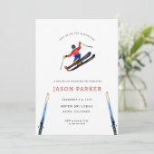 vrijgezellenfeest-skireis kaart (Staand voorkant)