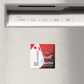 Vrijgezellenfeest - Sla de datum op - Rood Magneet (Insitu (Vaatwasser))