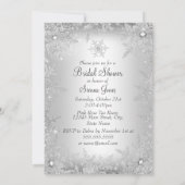 Vrijgezellenfeest Snowflake Monogram Weddenschap Kaart (Achterkant)