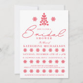 VRIJGEZELLENFEEST | Snowflakes met kerstbomen Kaart (Voorkant)