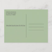 Vrijgezellenfeest sparen de Droog wasbundels Aankondigingskaart (Achterkant)