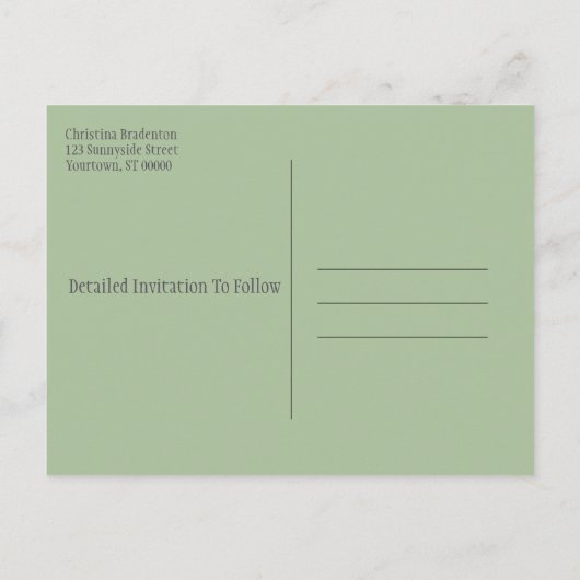 Vrijgezellenfeest sparen de Droog wasbundels Aankondigingskaart (Achterkant)