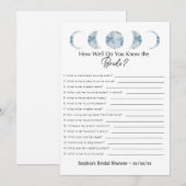 Vrijgezellenfeest speelt hoe goed je de bride kent kaart (Voorkant / Achterkant)