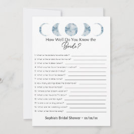 Vrijgezellenfeest speelt hoe goed je de bride kent kaart