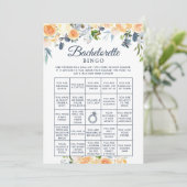 Vrijgezellenfeest Spel Bloemen Bachelorette Bingo  Kaart (Staand voorkant)