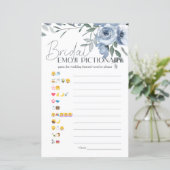 Vrijgezellenfeest spel Emoji Pictionary Dusty Blue (Staand voorkant)