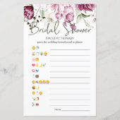 Vrijgezellenfeest spel Emoji Pictionary Pioenroze (Voorkant)