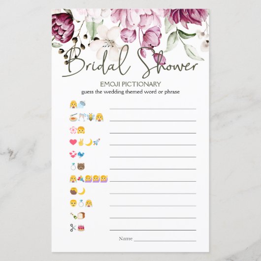 Vrijgezellenfeest spel Emoji Pictionary Pioenroze (Voorkant)