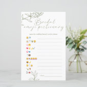 Vrijgezellenfeest spel Emoji Pictionary Sage Boho (Staand voorkant)