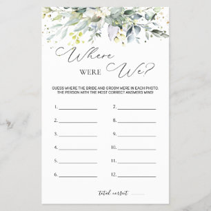 Vrijgezellenfeest spel groen waar waren we flyer