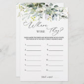 Vrijgezellenfeest spel groen waar waren ze briefpapier (Voorkant / Achterkant)