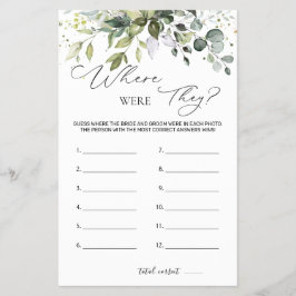 Vrijgezellenfeest spel groen waar waren ze flyer