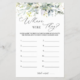 Vrijgezellenfeest spel groen waar waren ze flyer