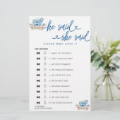 Vrijgezellenfeest spel Hij zei dat ze gokte (Staand voorkant)