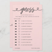 Vrijgezellenfeest spel Hij zei dat ze gokte (Voorkant / Achterkant)