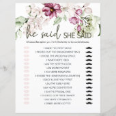 Vrijgezellenfeest spel Hij zei dat ze pioenen roze (Voorkant)