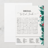 Vrijgezellenfeest spel kerst woord zoeken spel aankondiging (Voorkant / Achterkant)