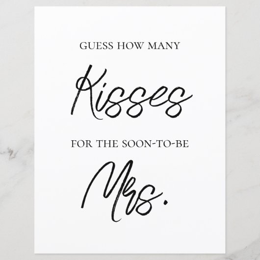 Vrijgezellenfeest Spel - Kusjes voor de Mrs (Voorkant)