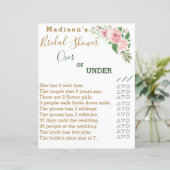 Vrijgezellenfeest spel 🌸 Over of onder uitdaging (Staand voorkant)